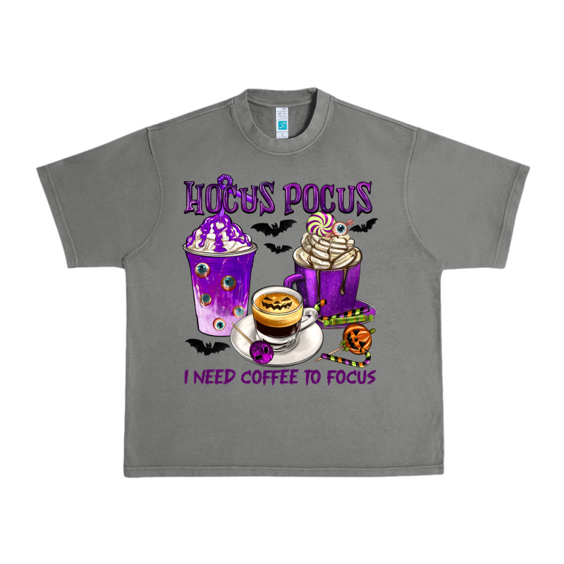 Hocus Pocus I Need Coffee To Focus Urban Heavy Tee by texasbilliewilder | Teevron