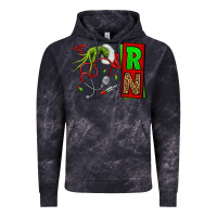 Cloud Black Christmas Character  Nurse Vintage Hoodie - NancyCooperArtShop