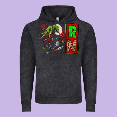 Christmas Character  Nurse Vintage Hoodie Designed By Nancycooperartshop