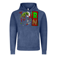 Vintage Denim Christmas Character  Nurse Vintage Hoodie - NancyCooperArtShop