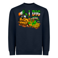 Navy I dig you St. Patrick's Heavyweight Sweatshirt - OliviaCreatesArt