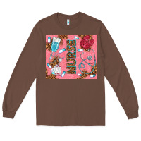 Chestnut pink glitter nurse Long Sleeve Tee - TumblerDesignByShophia
