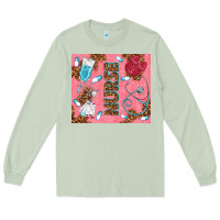 Matcha pink glitter nurse Long Sleeve Tee - TumblerDesignByShophia