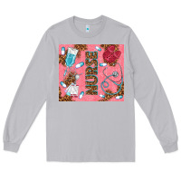 Moon Dust pink glitter nurse Long Sleeve Tee - TumblerDesignByShophia
