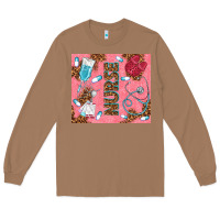 Toasted Coconut pink glitter nurse Long Sleeve Tee - TumblerDesignByShophia
