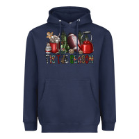 Navy tis the season Heavyweight Hoodie - SublimationCraftShop