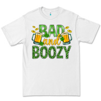 White Bad And Boozy St. Patricks Premium Tee - BundleAndBundleShop