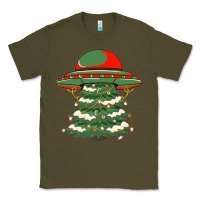 Army Green Ufo Christmas Pine Tree Classic Tee - Bettercallsaul