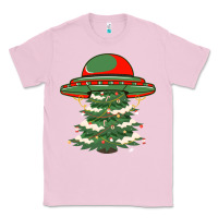 Bubblegum Pink Ufo Christmas Pine Tree Classic Tee - Bettercallsaul