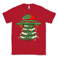 Red Ufo Christmas Pine Tree Classic Tee - Bettercallsaul