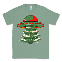 Sage Ufo Christmas Pine Tree Classic Tee - Bettercallsaul