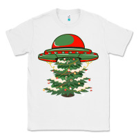 White Ufo Christmas Pine Tree Classic Tee - Bettercallsaul