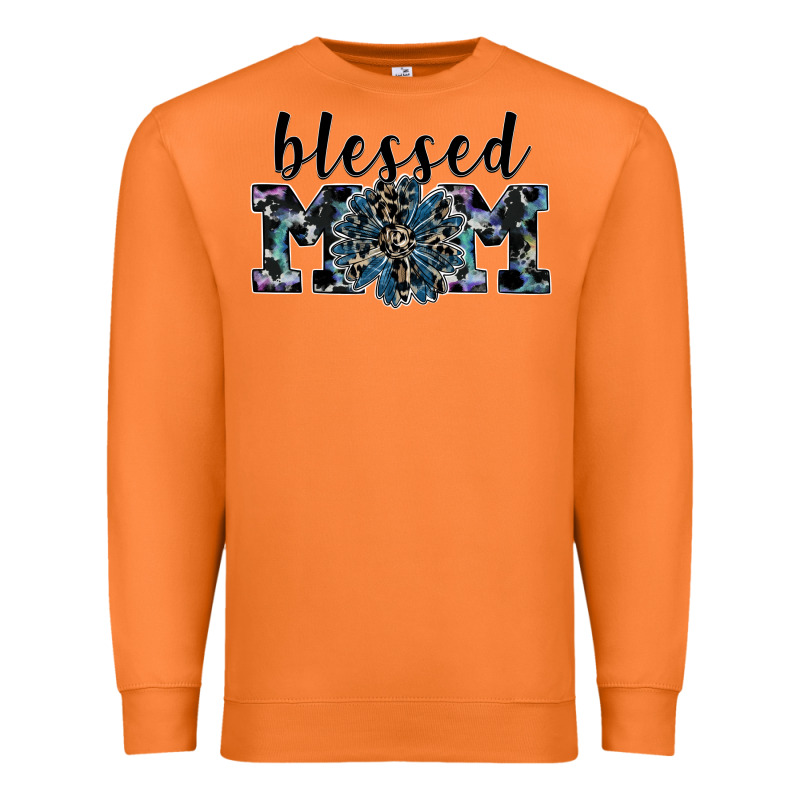 Blessed Mom Premium Sweatshirt by SublimationCraftShop | Teevron
