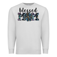 Dove Grey blessed mom Premium Sweatshirt - SublimationCraftShop