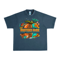 Midnight Navy registered nurse pumpkin Urban Heavy Tee - NancyCooperArtShop