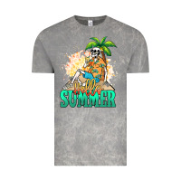 Cloud Rock Hello summer skeleton Vintage Tee - NancyCooperArtShop
