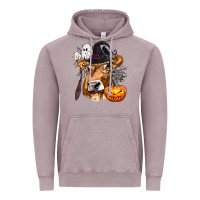 Vintage Zinc Boo Heifer Cow Halloween Vintage Hoodie - texasbilliewilder