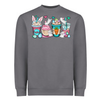 Storm Easter bunnies coffee cups Heavyweight Sweatshirt - OliviaCreatesArt