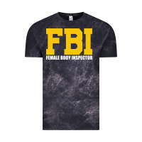Cloud Black FBI, Female Body Inspector Funny Vintage Tee - DesigneFamous
