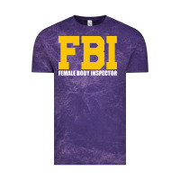 Cloud Purple FBI, Female Body Inspector Funny Vintage Tee - DesigneFamous
