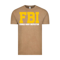 Vintage Coffee FBI, Female Body Inspector Funny Vintage Tee - DesigneFamous