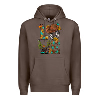 Coffee Western Love with Gun Premium Hoodie - BundleAndBundleShop