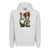 Dove Grey Western Love with Gun Premium Hoodie - BundleAndBundleShop