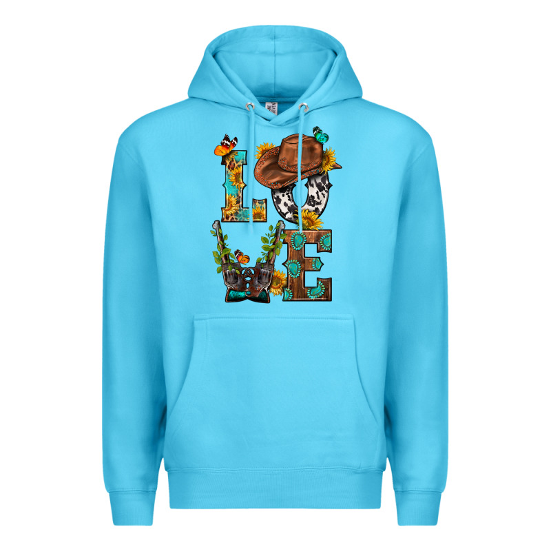 Western Love With Gun Premium Hoodie by BundleAndBundleShop | Teevron