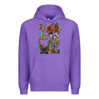 Purple Western Love with Gun Premium Hoodie - BundleAndBundleShop