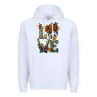 White Western Love with Gun Premium Hoodie - BundleAndBundleShop