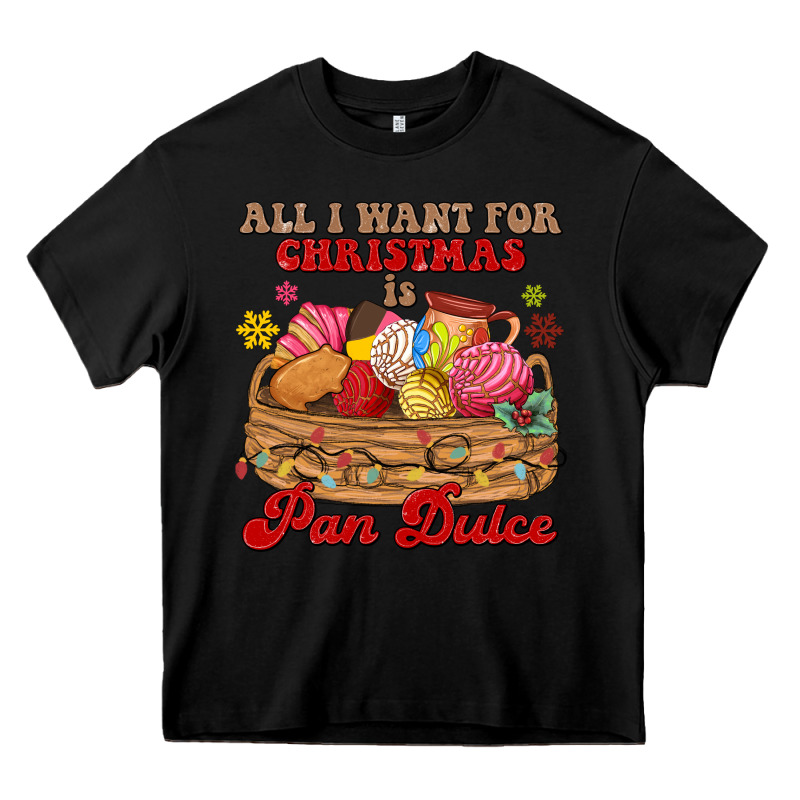 All I Want For Christmas Is Pan Dulce Heavy Core Tee by MaliasSmallBusiness | Teevron