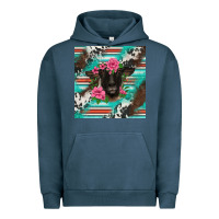 Pigment Midnight Navy western suffolk ewe Urban Hoodie - BarkalooDesign