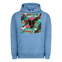 Pigment Pebble Blue western suffolk ewe Urban Hoodie - BarkalooDesign