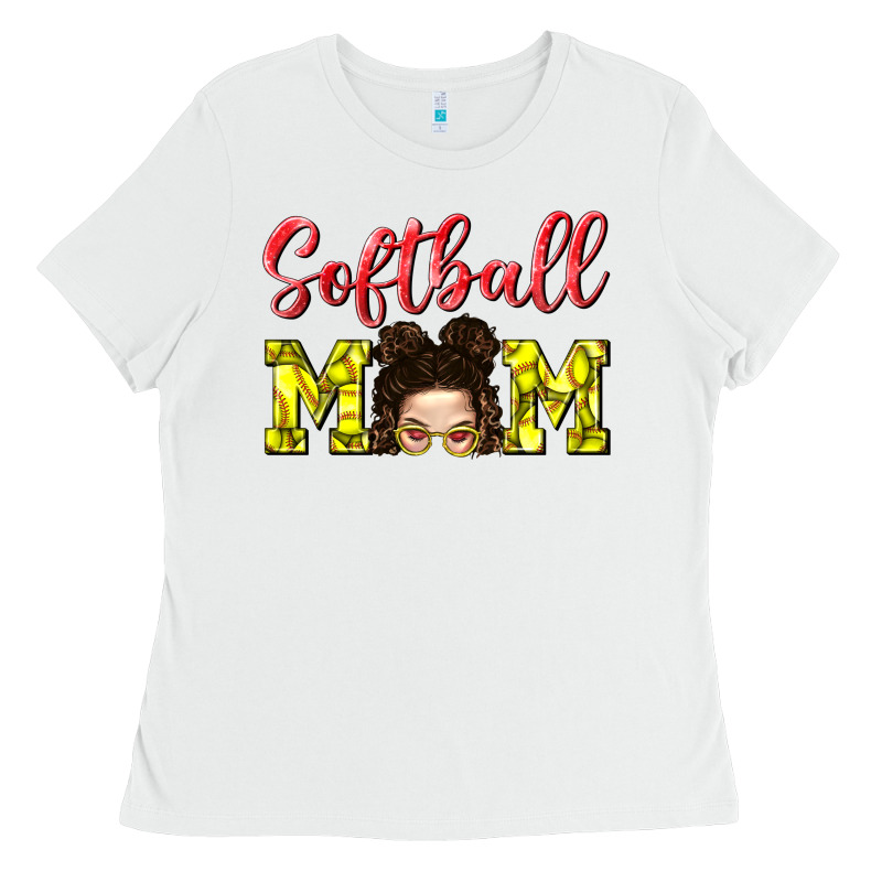 Softball Mom Ladies Tee by BundleAndBundleShop | Teevron