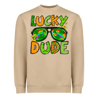 Mushroom St. Patrick's Lucky dude Heavyweight Sweatshirt - OliviaCreatesArt