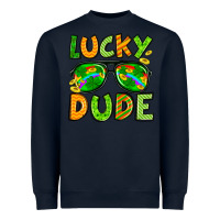 Navy St. Patrick's Lucky dude Heavyweight Sweatshirt - OliviaCreatesArt