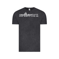 Vintage Black uss nimitz navy supercarrier aircraft carrier gift Vintage Tee - DesigneFamous