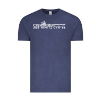 Vintage Denim uss nimitz navy supercarrier aircraft carrier gift Vintage Tee - DesigneFamous