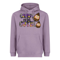 Lavender Candy Corn Cutie Heavyweight Hoodie - CowhideDigitalArt