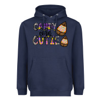 Navy Candy Corn Cutie Heavyweight Hoodie - CowhideDigitalArt