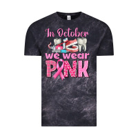 Cloud Black in october we wear pink breast cancer awareness Vintage Tee - texasbilliewilder