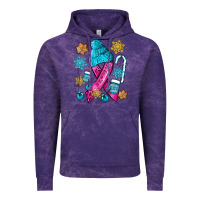 Cloud Purple winter breast cancer ribbon Vintage Hoodie - NancyCooperArtShop