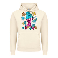Vintage Artic winter breast cancer ribbon Vintage Hoodie - NancyCooperArtShop
