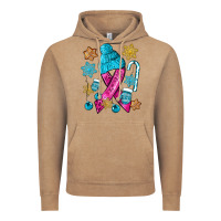 Vintage Coffee winter breast cancer ribbon Vintage Hoodie - NancyCooperArtShop