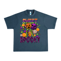 Midnight Navy Sweet and Spooky Urban Heavy Tee - texasbilliewilder