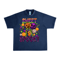Navy Sweet and Spooky Urban Heavy Tee - texasbilliewilder