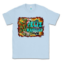 Dusty Blue feliz navidad Classic Tee - RanaPortraitStore