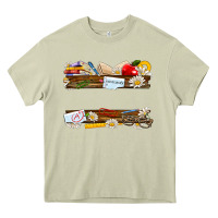 Mossy floral teacher custom name Heavy Core Tee - NancyCooperArtShop