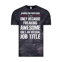 Cloud Black gift for freaking awesome journalism professor Vintage Tee - DesigneFamous