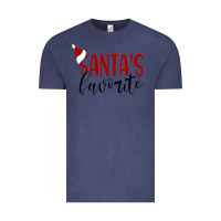 Vintage Denim Santa's Favorite Ho Vintage Tee - DesigneFamous